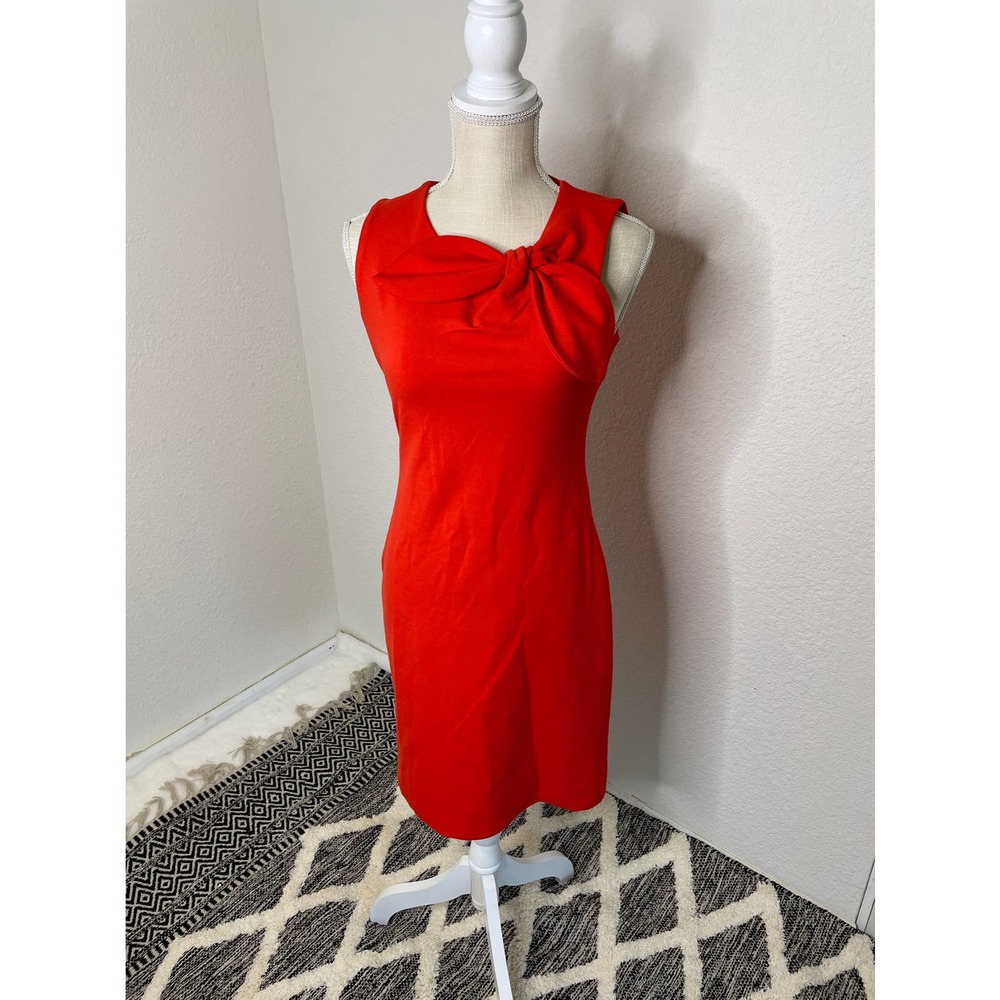 Banana Republic Vibrant Red Bow Mini Dress